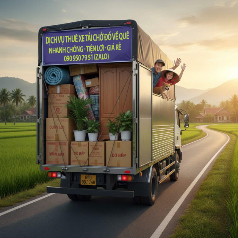 Thuê xe tải chở đồ về quê