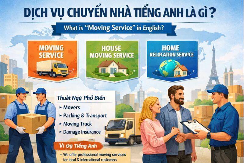 Dịch Vụ Chuyển Nhà Tiếng Anh Là Gì? Các Thuật Ngữ Phổ Biến