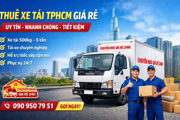 Thuê xe tải TPHCM giá rẻ | Dịch vụ xe tải chở hàng uy tín 24H