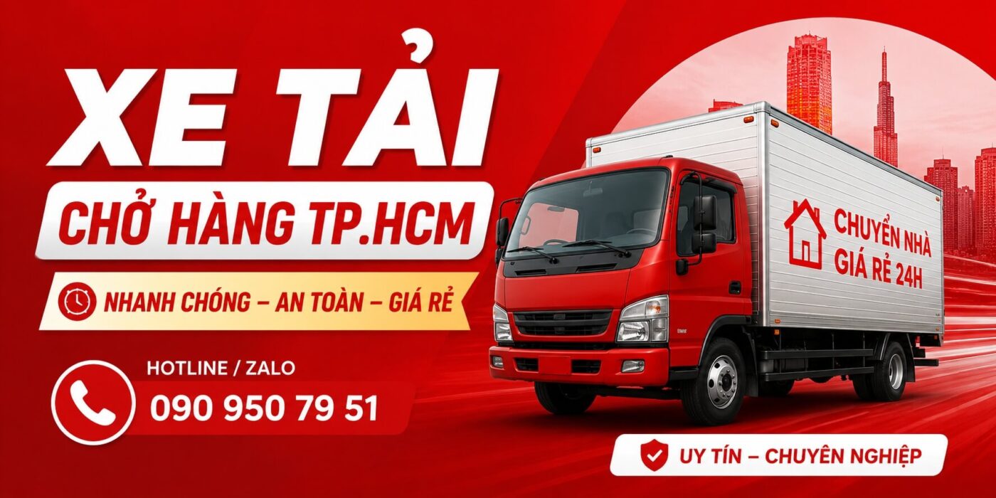 Xe tải chở hàng TP.HCM giá rẻ chuyển nhà nhanh chóng an toàn chuyên nghiệp