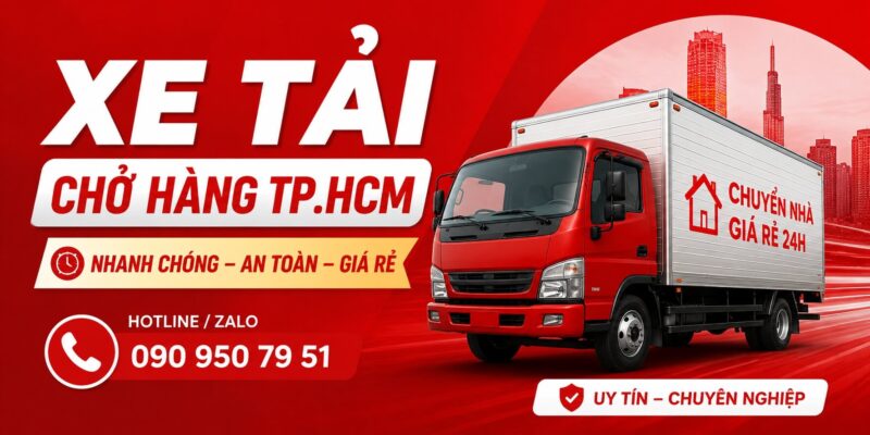 Xe tải chở hàng TP.HCM giá rẻ chuyển nhà nhanh chóng an toàn chuyên nghiệp